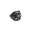 Ezüst Vegvisir férfi pecsétgyűrű