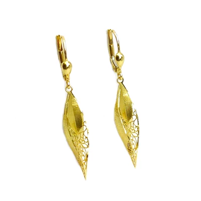 Arany függős patentzáras fülbevaló