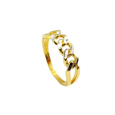 Arany női lánc mintás gyűrű 