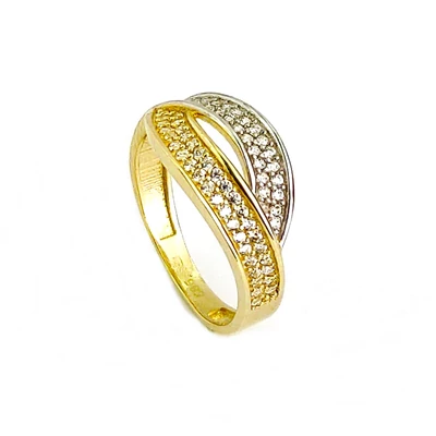 Arany női hullámos gyűrű 