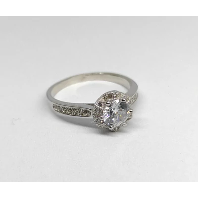 Ezüst Női Eljegyzési Gyűrű