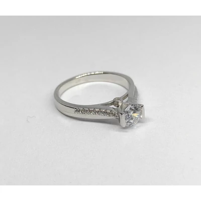 Ezüst Női Eljegyzési Gyűrű