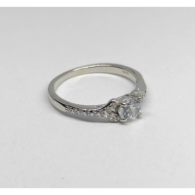 Ezüst Női Eljegyzési Gyűrű