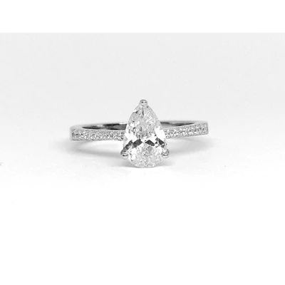 Ezüst Női Eljegyzési Gyűrű