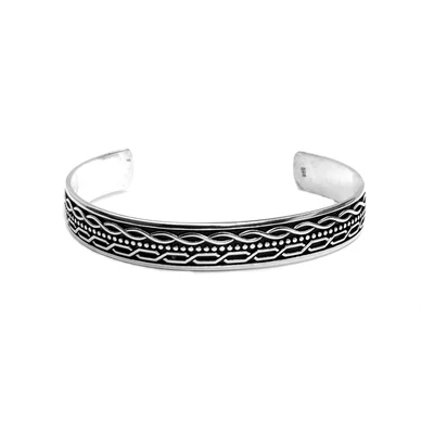 Ezüst merev karkötő