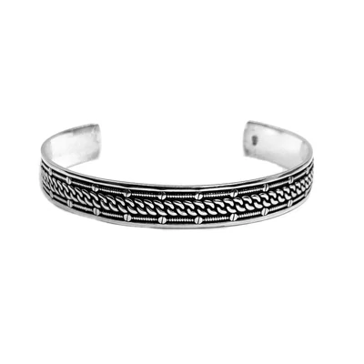 Ezüst merev karkötő